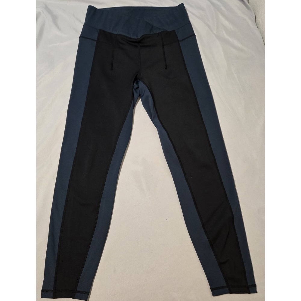 Free People Rebel Leggings Contrast Color Block High V Waistband Medium NWOT